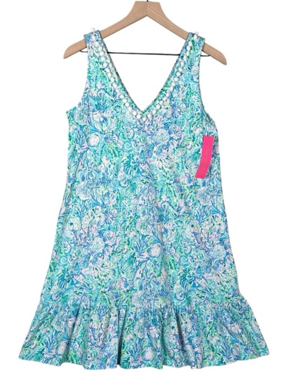 Lilly Pulitzer Camilla V-Neck Dress surf blue soleil it on me